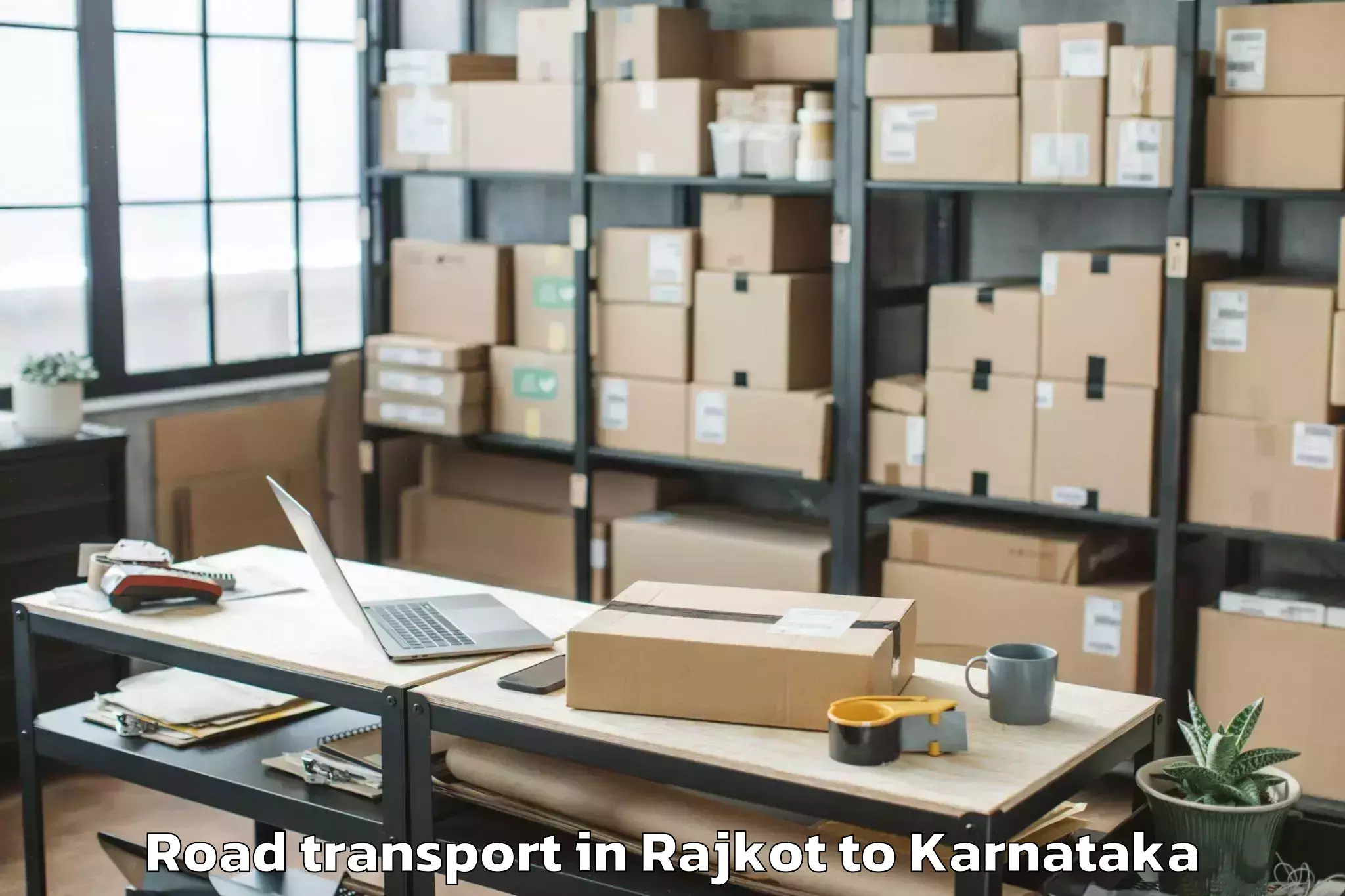 Professional Rajkot to Pavagada Road Transport